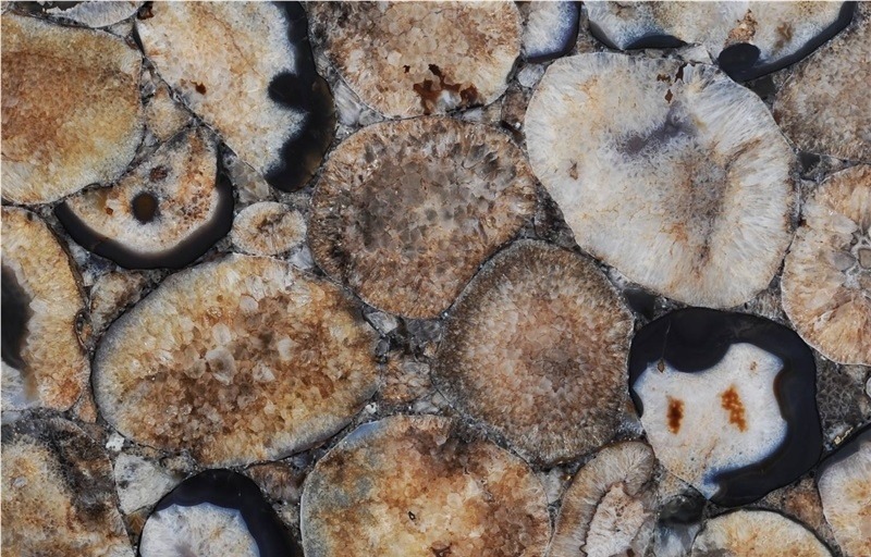 Agate Chocolate Semiprecious Stone