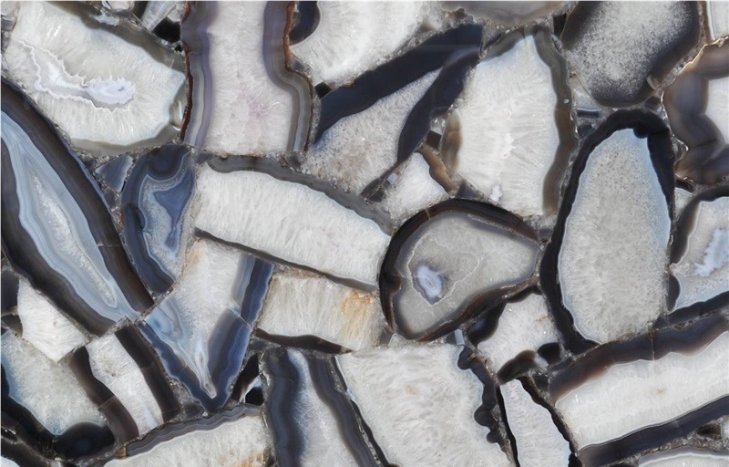 Agate Grey Semiprecious Stone