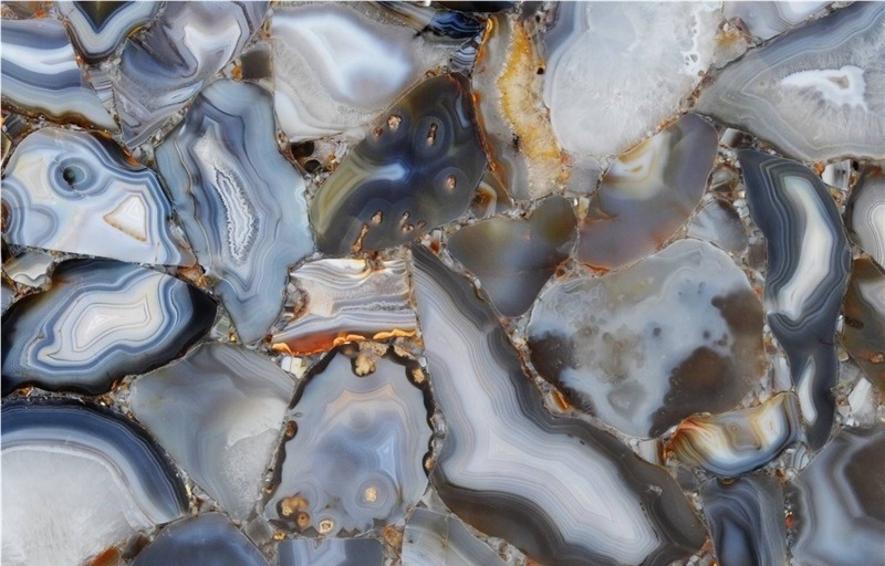 Agate Rubane Semiprecious Stone