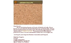 Amber Yellow Granite