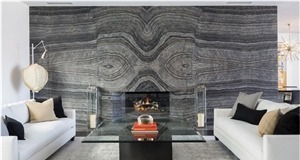 Black Wooden Marble