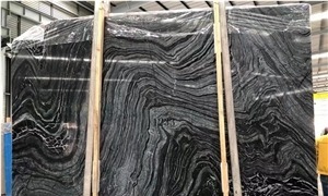 Black Wooden Marble