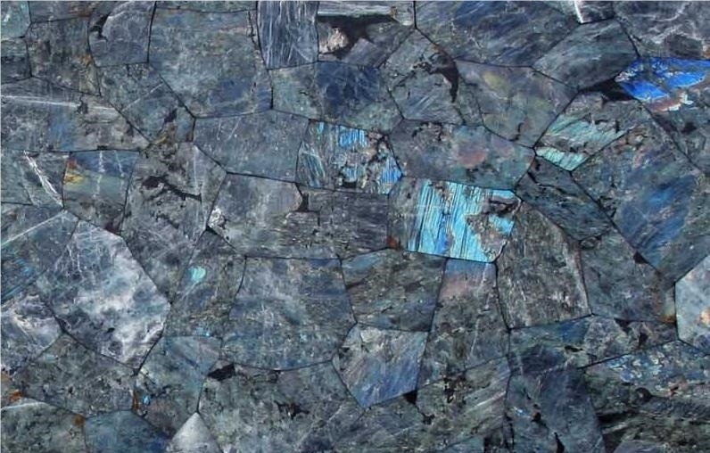 Blue Labradorite Semiprecious Stone