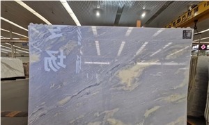 Blue Sky White Clouds Marble