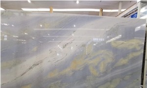 Blue Sky White Clouds Marble