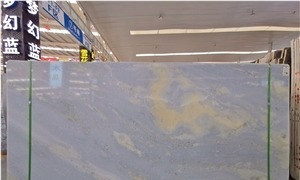 Blue Sky White Clouds Marble