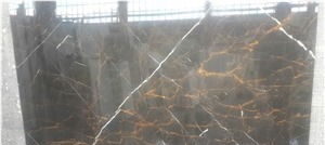 Golden Galaxy Marble
