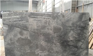 Ocean Blue Grey Marble