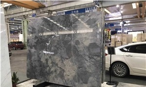Ocean Blue Grey Marble
