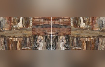 Petrified Wood Ivory Retro