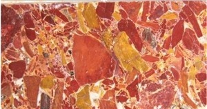 Red Fossil Marble