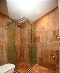 Red Gerberia Travertine