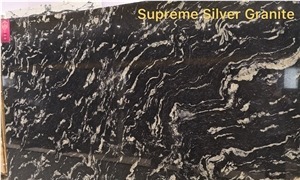 Silver Black Granite