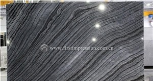 Silver Brown Wave Marble