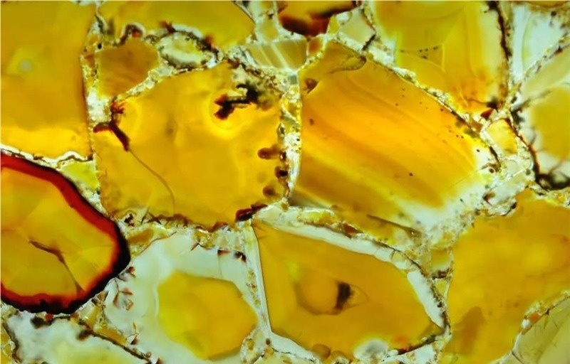 Yellow Agate Semiprecious Stone