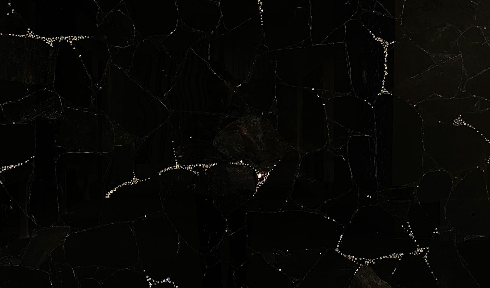Obsidian Black-Gray With Svarowsky Spider Web Layout