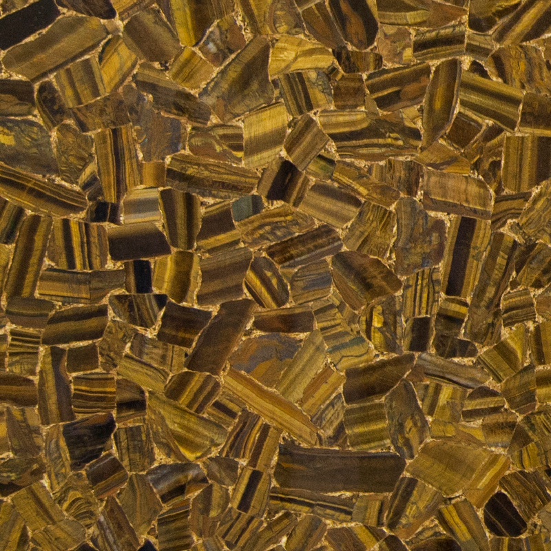 Tiger Eye Gold Tile Selection Gold Inlay