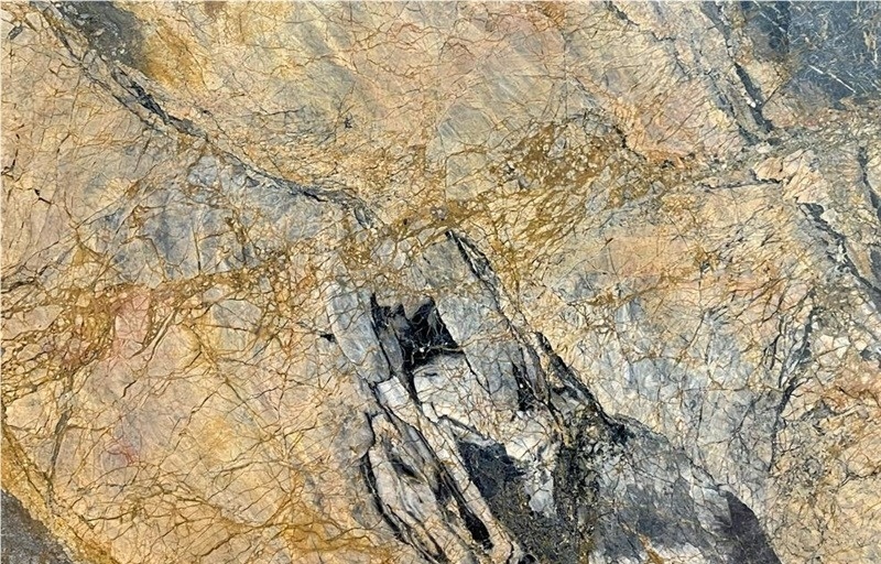 Golden Flame Marble
