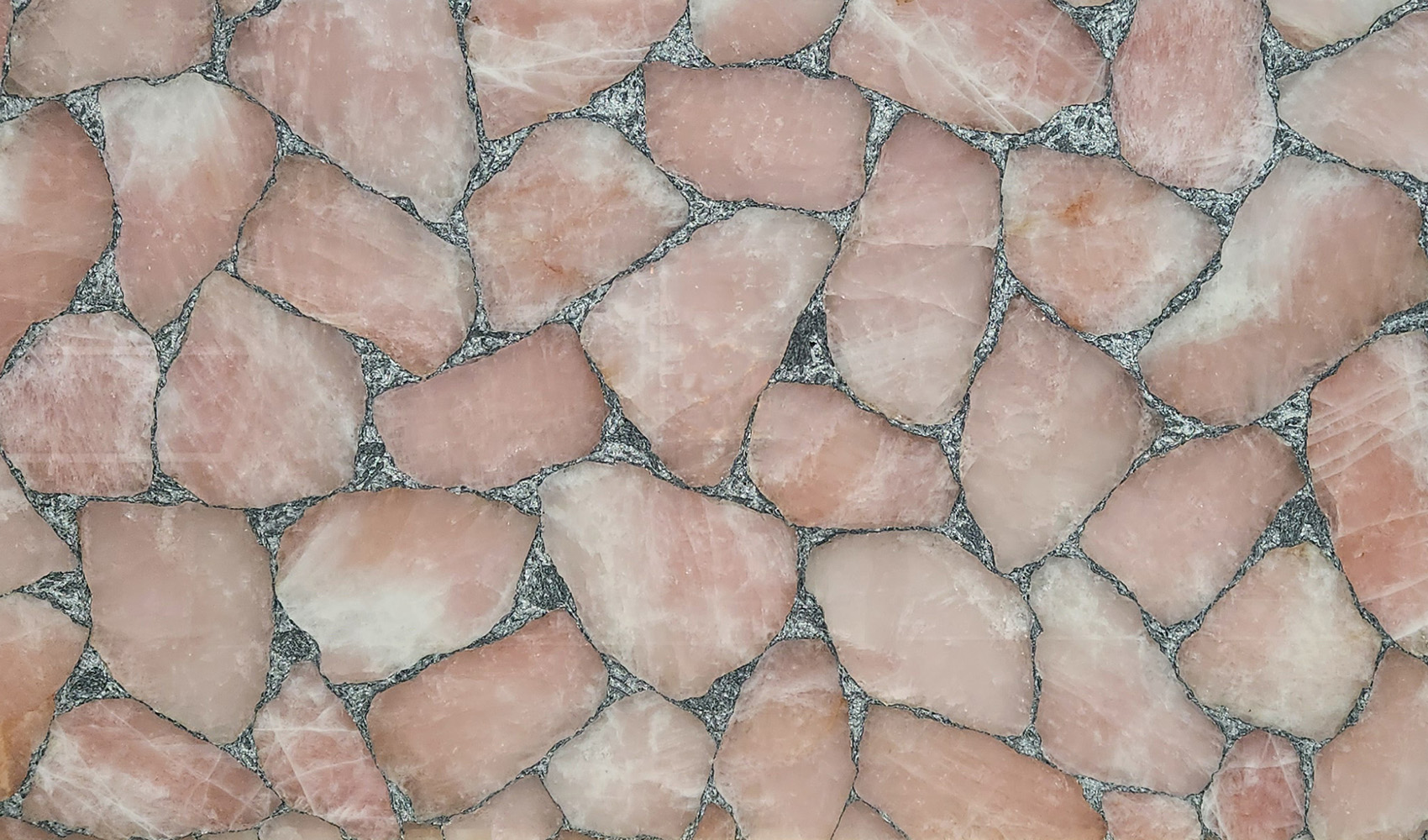 Quartz Pink With Silver