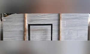 Striped White Marble