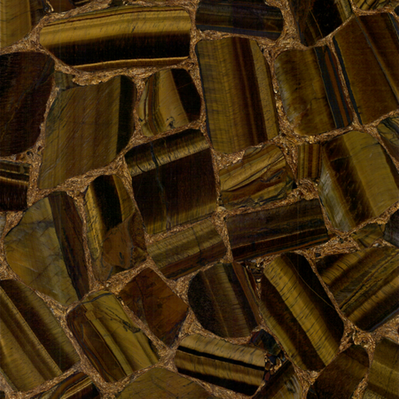 Tiger Eye Klimt Gold